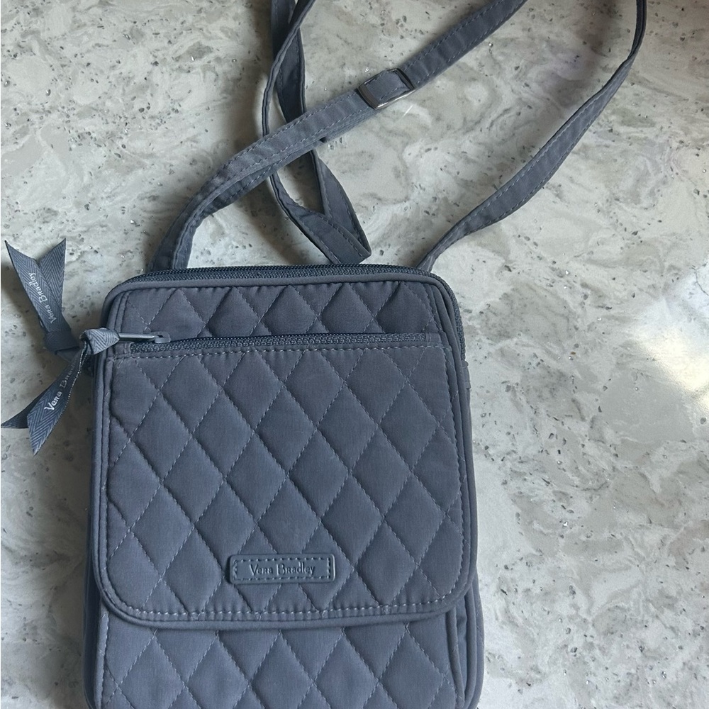 Vera Bradley Charcoal Quilted Crossbody Bag